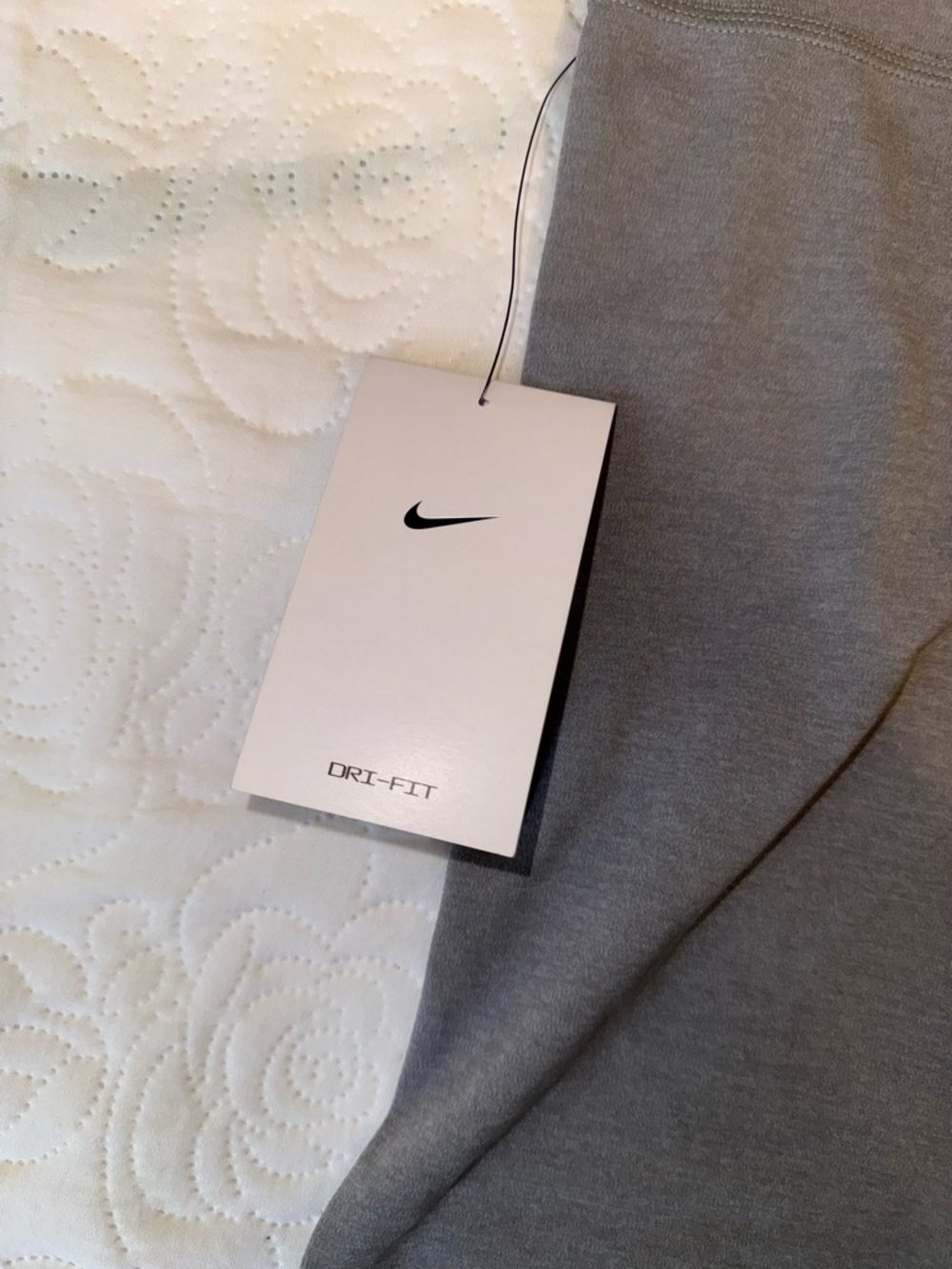 Nike Women's Gray High-Waist Bike Shorts - Picture 6 of 7